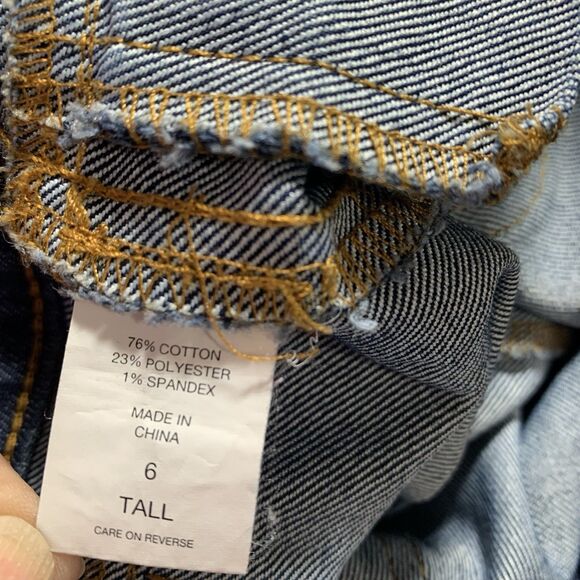 New York & Company Jeans Womens 6 Tall Blue Low Rise Flare Retro Style Denim - Picture 13 of 13